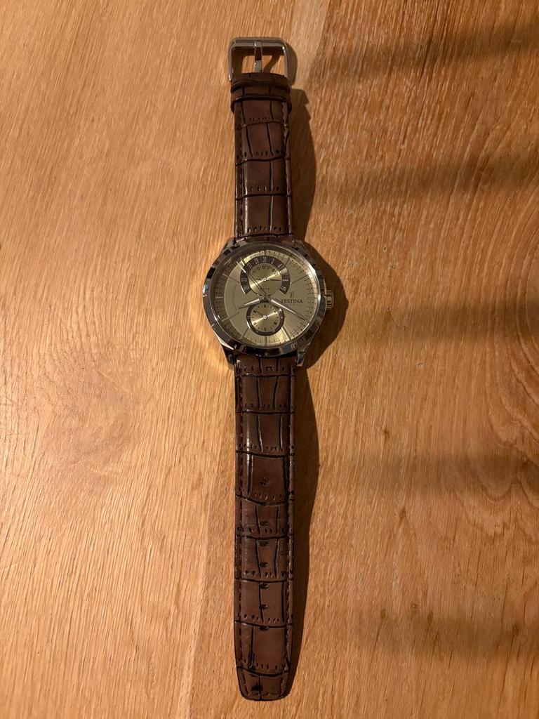 Festina herenhorloge in top staat, Sieraden, Tassen en Uiterlijk, Horloges | Heren, Ophalen of Verzenden, Zo goed als nieuw, Staal