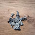 Spoontiques Tinnen Tovenaar met Kristallen Bol - 1985, Antiek en Kunst, Kunst | Beelden en Houtsnijwerken, Ophalen of Verzenden