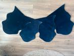 4 Vachtjes kort geschoren donker blauw, Ophalen of Verzenden
