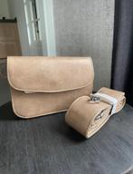 Nieuw beige leren tasje, Ophalen, Nieuw, Beige