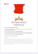 Winter Efteling Entree Ticket 29 November 2025, Eén persoon, Ticket of Toegangskaart