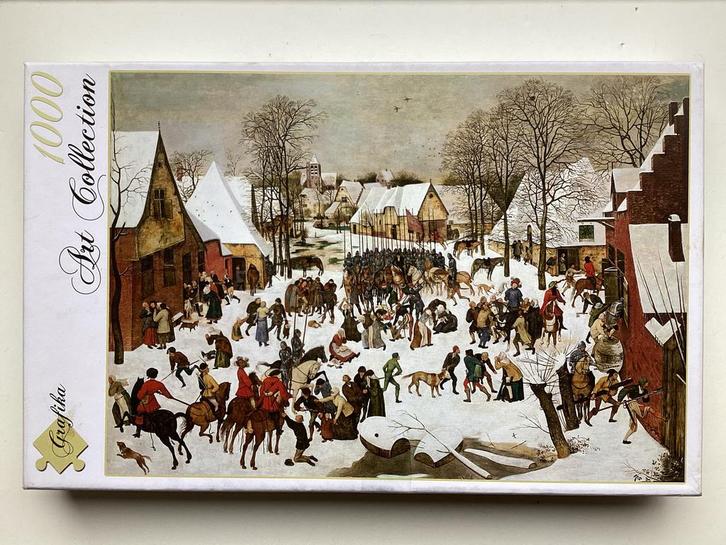 Grafika puzzel Pieter Brueghel 1000 stukjes, Hobby en Vrije tijd, Denksport en Puzzels, Gebruikt, Legpuzzel, 500 t/m 1500 stukjes