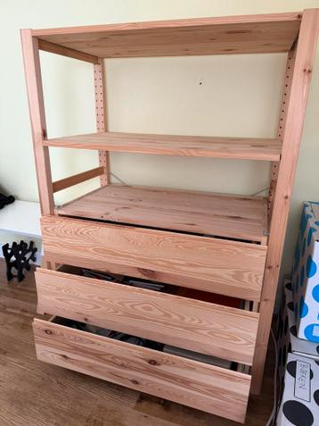 Ikea ivar lade kast - massief grenen - afbeelding 3