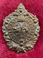 Argyll en Sutherland Highlanders Capbadge embleem Schotland, Verzamelen, Ophalen of Verzenden, Landmacht, Engeland, Embleem of Badge