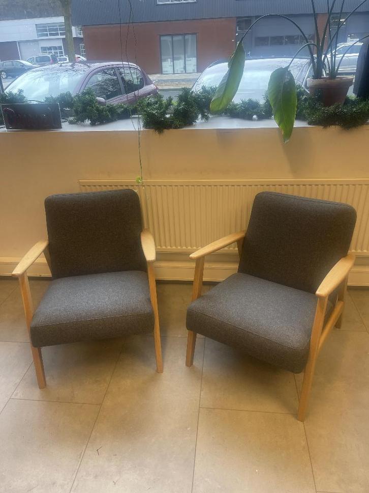 IKEA EKENÄSET fauteuil set 2 Retro Vintage Scandinavisch, Huis en Inrichting, Fauteuils, Zo goed als nieuw, 50 tot 75 cm, 75 tot 100 cm