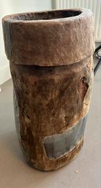 Houten paraplubak-boomstam, Ophalen, Zo goed als nieuw, Hout