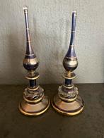 Egyptische Parfumflesjes Set - Handgemaakt Glas & Goud, Verzenden