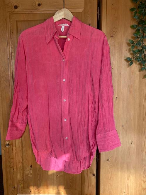 Roze blouse - H&M, maat XS, Kleding | Dames, Blouses en Tunieken, Zo goed als nieuw, Maat 34 (XS) of kleiner, Roze, Ophalen of Verzenden