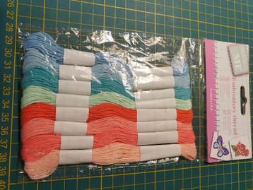 Borduurgaren, splijtgaren (geen Dmc) beschikbaar voor biedingen