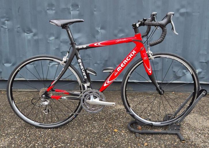 Eddy Merckx EXM carbon Zwart rood 54cm, Fietsen en Brommers, Fietsen | Racefietsen, Gebruikt, Overige merken, 53 tot 57 cm