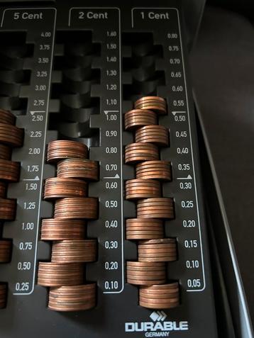 Te koop partij 1 en 2 euro centen beschikbaar voor biedingen