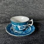 Vintage Kop en Schotel Blauw Wit, Antiek en Kunst, Ophalen of Verzenden