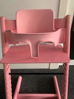 Stokke tripp trapp stoel met baby inzet roze, Kinderen en Baby's, Kinderstoelen, Ophalen, Gebruikt, Meegroeistoel