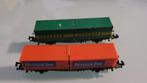 RÖWA Containerwagons 2-assig, Overige merken, Gebruikt, Gelijkstroom, Wagon