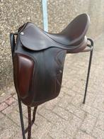 Roodbruin dressuurzadel monoblad, Ophalen of Verzenden, Zo goed als nieuw, Dressuur