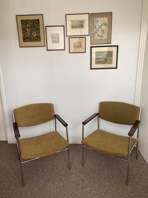 Gijs van der Sluis fauteuils, Huis en Inrichting, Fauteuils, Zo goed als nieuw, 50 tot 75 cm, Ophalen