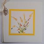 Bloemen kaart, geschilderd met aquarel verf, Ophalen of Verzenden, Zo goed als nieuw, Overige thema's