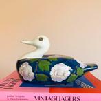 Vintage handbeschilderde eend, Antiek en Kunst, Antiek | Keramiek en Aardewerk, Verzenden