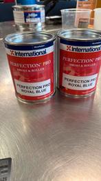 İnternational perfection pro royal blue, Doe-het-zelf en Verbouw, Verf, Beits en Lak, Blauw, Nieuw, Ophalen of Verzenden, Verf