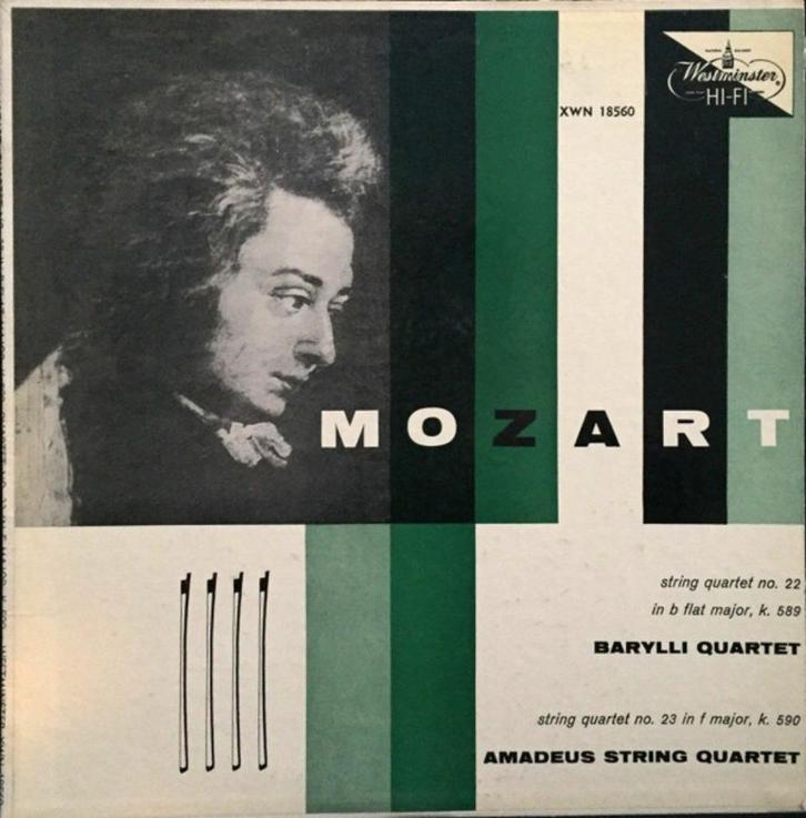 Mozart Barylli Quartet  String Quartet No. 22 No. 23, Cd's en Dvd's, Vinyl | Klassiek, Zo goed als nieuw, Classicisme, Kamermuziek