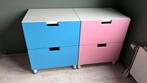 IKEA Stuva kast blauw/roze - lichte gebruikerssporen, Gebruikt, Minder dan 50 cm, Ophalen, Minder dan 90 cm
