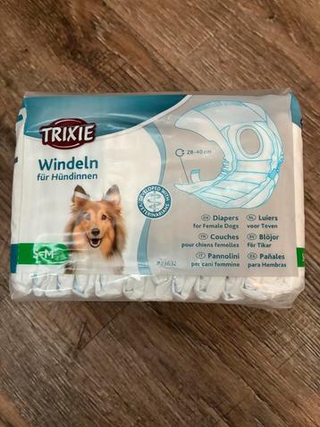 Nieuwe Trixie hondenluiers (12 st) maat S/M beschikbaar voor biedingen