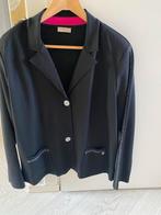 Gollehaug Blazer - Maat 44 - Zwart met Zilveren Bies, Kleding | Dames, Jasjes, Kostuums en Pakken, Zwart, Gollehaug, Maat 42/44 (L)