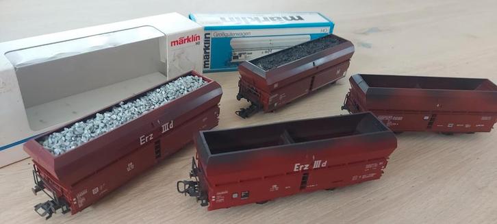 4 Märklin DB fads grootvolumewagens artnr 4624 2x ovp, Hobby en Vrije tijd, Modeltreinen | H0, Zo goed als nieuw, Wagon, Wisselstroom