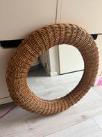 Vintage jaren 90 ikea rotan spiegel, Huis en Inrichting, Woonaccessoires | Spiegels, Minder dan 50 cm, Ophalen of Verzenden, Zo goed als nieuw