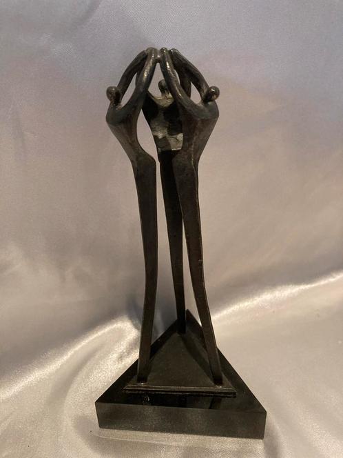 Corry Ammerlaan Bronzen Beeld 'Samenwerking', Antiek en Kunst, Kunst | Beelden en Houtsnijwerken, Ophalen of Verzenden