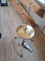 Hi-hat bekken met standaard, Muziek en Instrumenten, Ophalen of Verzenden, Gebruikt, Overige merken