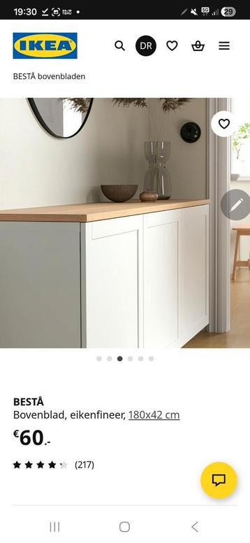 Ikea besta bovenblad 