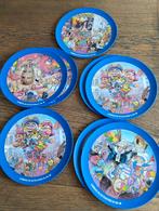 Carnavals borden, 8 stuks, plastic, Ophalen