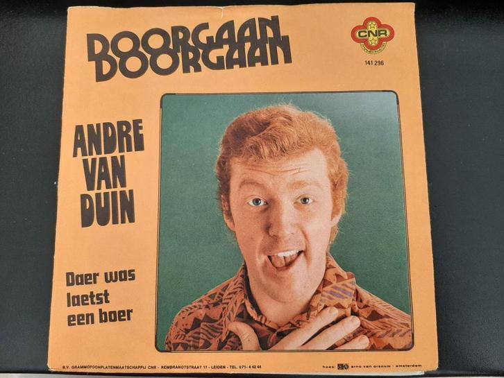 André van Duin, Doorgaan / Daers was laetst een boer., Cd's en Dvd's, Vinyl Singles, Gebruikt, Single, Nederlandstalig, 7 inch