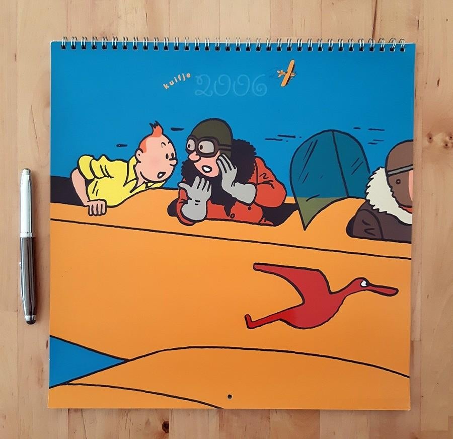 Kuifje kalender. Tintin/Hergé. Kalender groot formaat. 2006, Verzenden, Maandkalender, Zo goed als nieuw