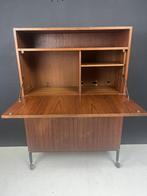 Mid century kabinet met bureau, 1960, Antiek en Kunst, Antiek | Meubels | Kasten, Ophalen of Verzenden