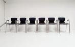 Set van 6 gestoffeerde Eromes Pagholz stoelen, 1960's, Gebruikt, Design, Ophalen of Verzenden, Metaal