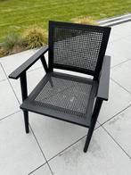 Zwarte Rotan stoel voor binnen, Huis en Inrichting, Riet of Rotan, Modern, Gebruikt, Ophalen of Verzenden