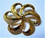 Floralia Aparte vergulde broche (5971-1201), Sieraden, Tassen en Uiterlijk, Broches, Ophalen, Zo goed als nieuw, Goud, Overige materialen