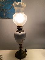 Chique porseleinen lamp, Chinese schildering en messing voet, Ophalen