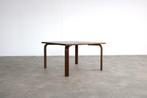 vintage salontafel | sidetable | Kinnarps | Zweden, Ophalen of Verzenden, Gebruikt, Vierkant, Eikenhout