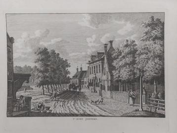 345 / t' dorp Jorwerd Gravure uit 1790  Bulthuis - Bendorp beschikbaar voor biedingen