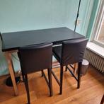 Bartafel met twee stoelen nu 99, Ophalen, Zo goed als nieuw, Rechthoekig, 50 tot 100 cm