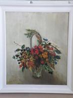 Sorella (             ) Olieverfschilderij Mand met bloemen, Antiek en Kunst, Ophalen