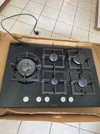 Gas kookplaat, Ophalen, Gebruikt, Zwart, 50 tot 100 cm