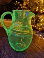 uraniumglas waterkan, Antiek en Kunst, Ophalen of Verzenden