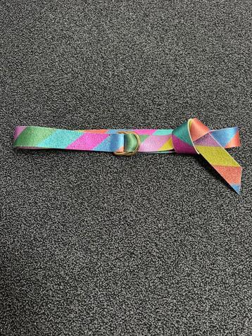 Leuke leren riem met rainbow kleuren 1 maat beschikbaar voor biedingen