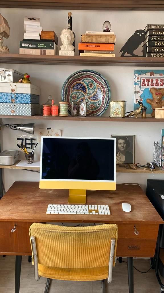 iMac 24 inch met retina 4,5K display | geel ️ | feb 2022, Computers en Software, Apple Desktops, Zo goed als nieuw, iMac, Ophalen