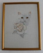geborduurd schilderij, Huis en Inrichting, Woonaccessoires | Schilderijen, Tekeningen en Foto's, Ophalen, Minder dan 50 cm, Oorspronkelijke maker