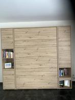Bedkast, Huis en Inrichting, Slaapkamer | Bedden, Ophalen, Eenpersoons, Beige, 140 cm
